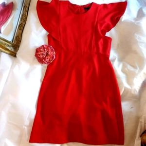 Sharagano red dress size 8